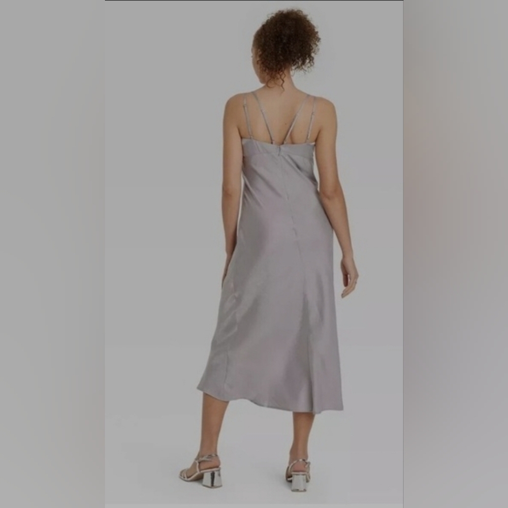 NWT Wild Fable Women's Iridescent Maxi Slip Satin Dress Size Medium - Picture 2 of 3